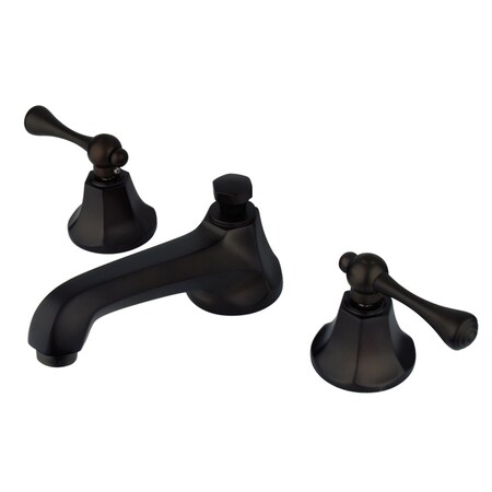 Kingston Brass KS4465BL 8" Widespread Bathroom Faucet, Oil Rubbed Bronze KS4465BL